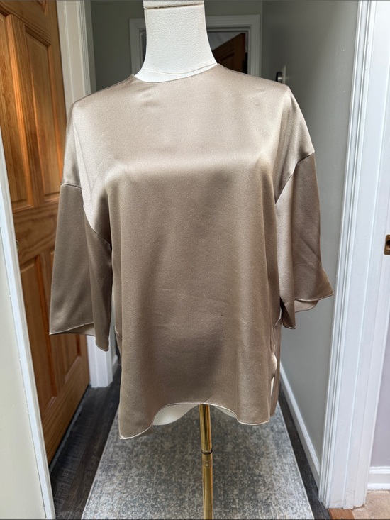 Vince Tops - Vince silk short sleeved blouse pullover blouse
